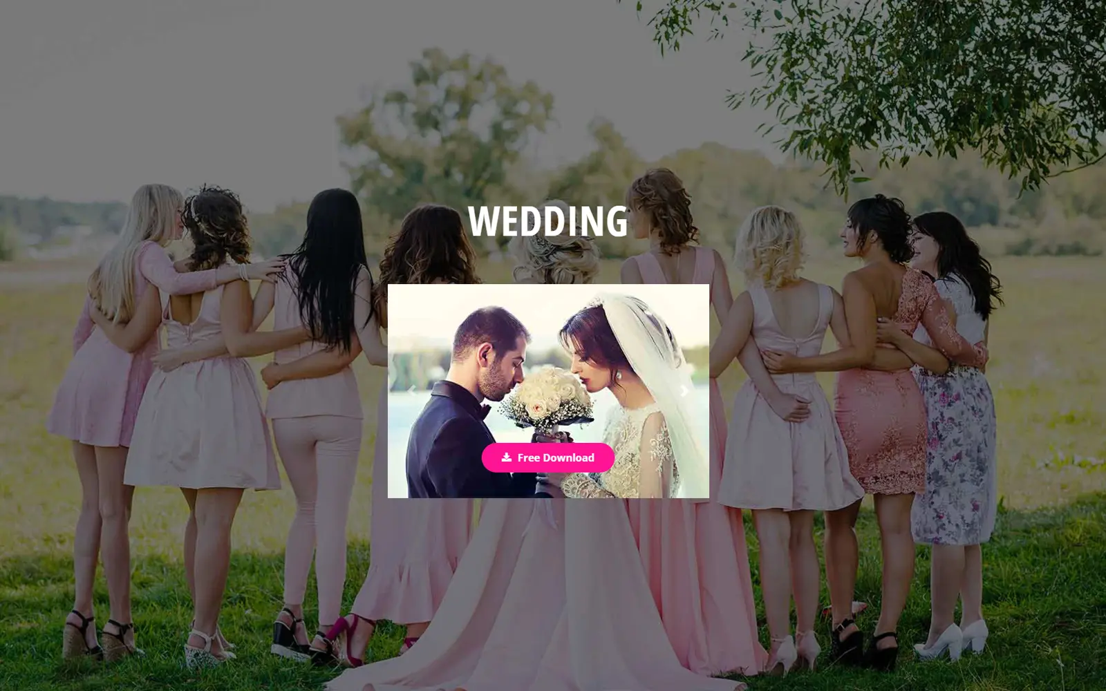 Wedding Photographer website preview